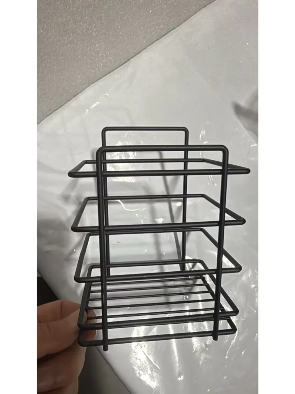5 Pack Self Adhesive Bathroom Shower Storage Shelves Wall Mount Metal Shower